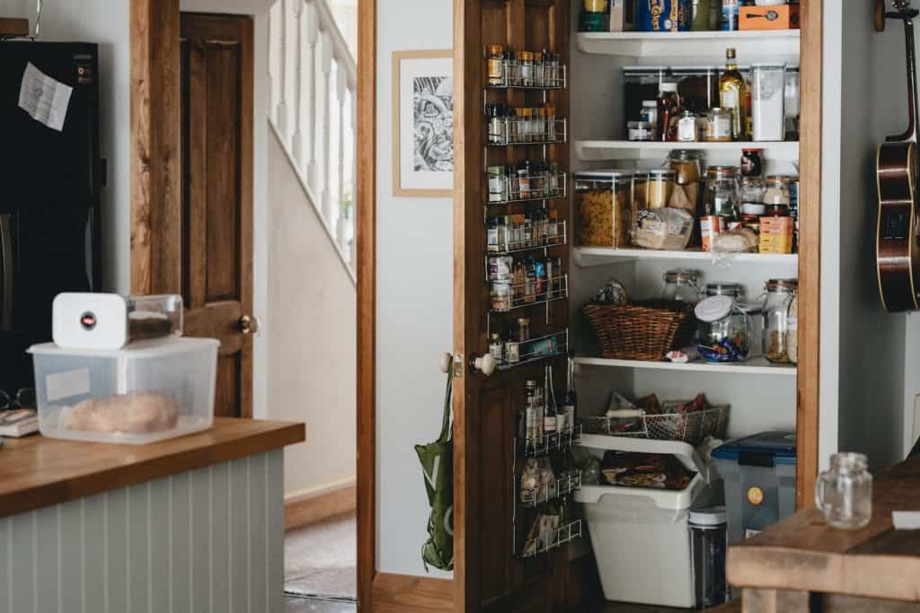 how to organise a deep pantry