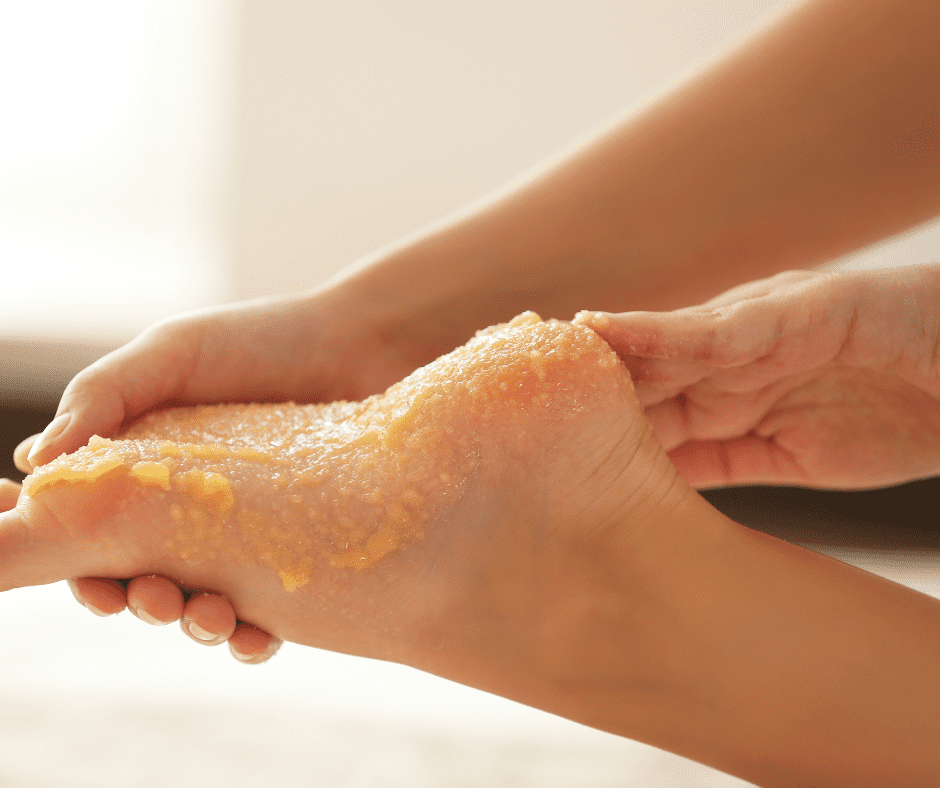 how to make foot scrub