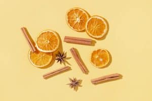 Orange Slices and Cinnamon Sticks